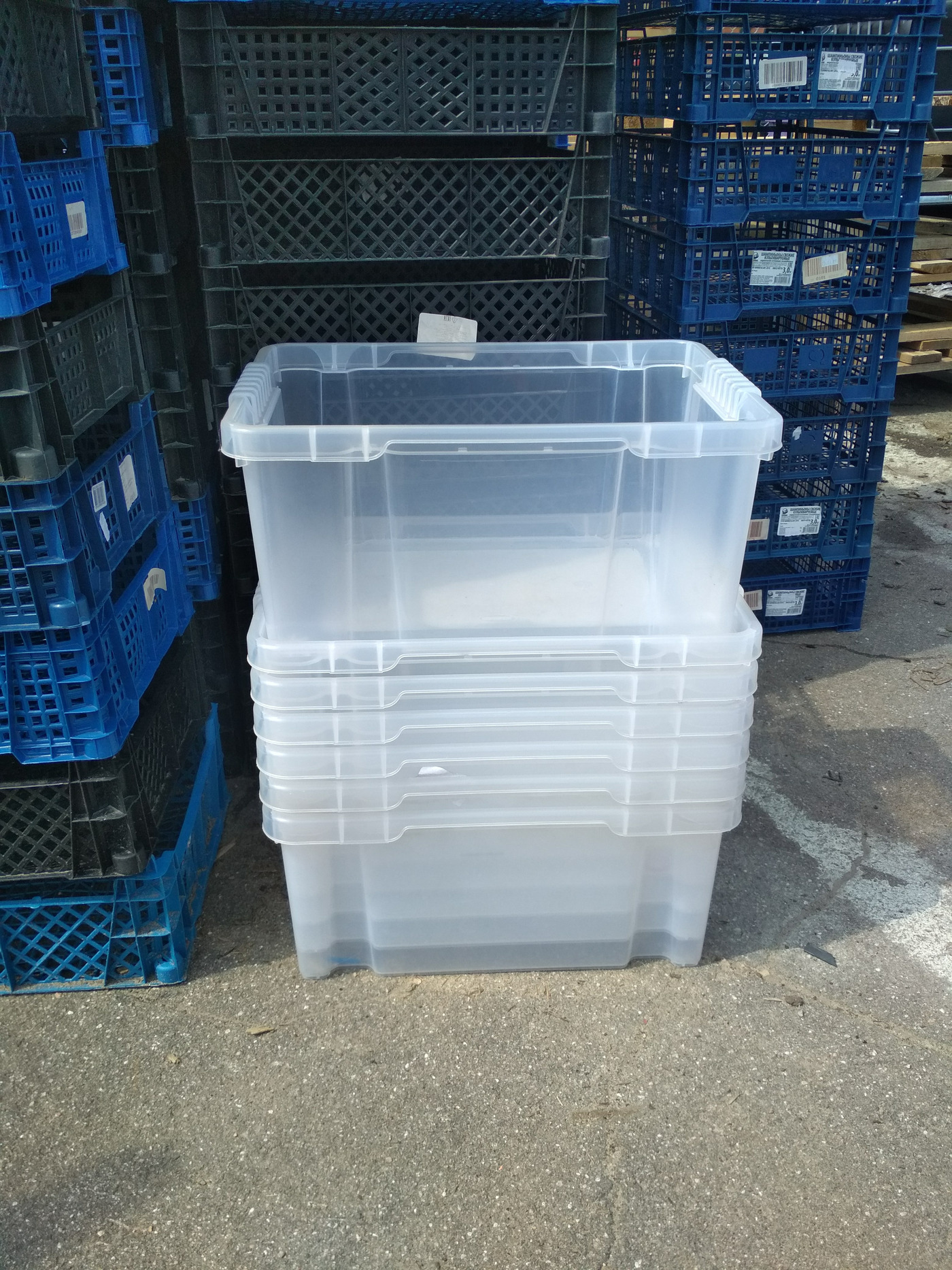 Ящик пластиковый прозрачный — ящик 400х300х180