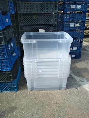 Ящик пластиковый прозрачный   